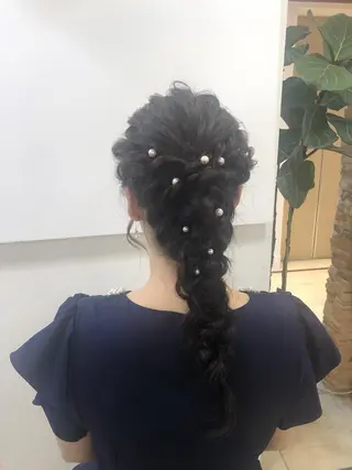ロング 顔周りの垢抜けヘア 立山愛梨のヘアスタイル