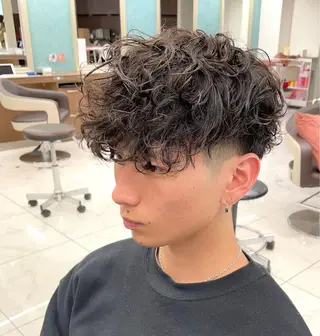 ショート パーマ メンズ 【メンズ特化】 池田大成✂︎のヘアスタイル