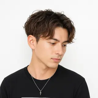 ショート パーマ メンズ 新宿メンズヘア No.1店長松澤のヘアスタイル