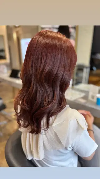ミディアム 札幌美容室♡西塔 瑠音🎀のヘアスタイル