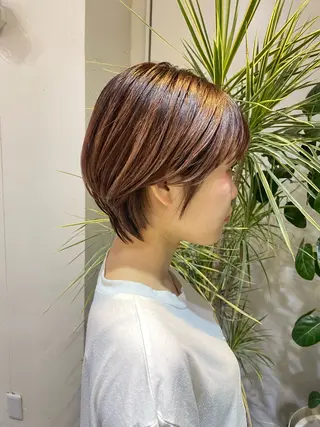 ショート 大島桃花 / 表参道 透明感カラーのヘアスタイル