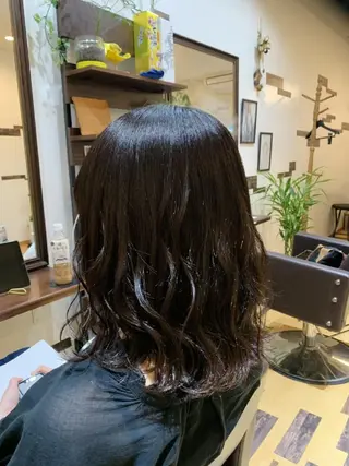 ミディアム カラー サトウ シューイチのヘアスタイル