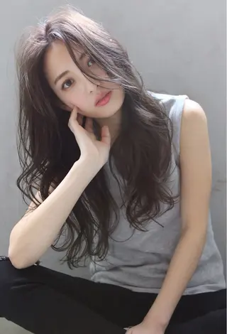 ロング カラー marfe天王寺 髪質改善/メンズのヘアスタイル