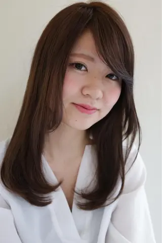 セミロング ロング カラー タジマ ヤスヒサのヘアスタイル