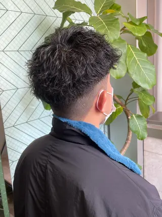 パーマ メンズ 渋谷/フェード/ 國分 翔のヘアスタイル