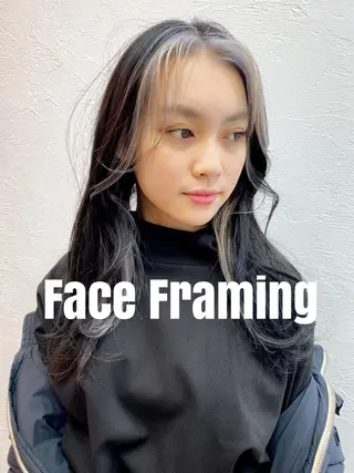 セミロング カラー 中田 敏明のヘアスタイル