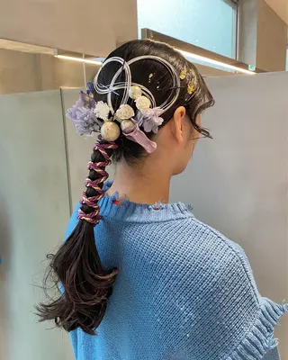 ロング 透明感モテ艶髪カラー Gallicaイリサのヘアスタイル
