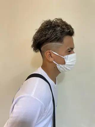 ショート パーマ メンズ 辻堂メンズ特化 YU-YAのヘアスタイル