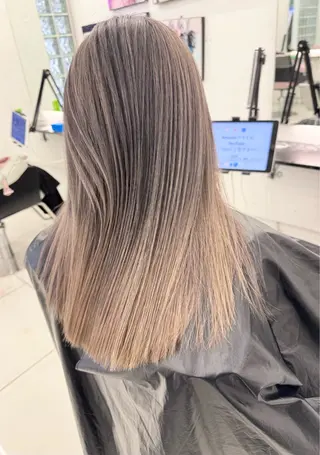 セミロング 家田 竜のヘアスタイル