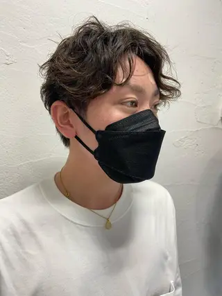 ショート パーマ メンズ 眠れるヘッドスパ✨ chacoのヘアスタイル