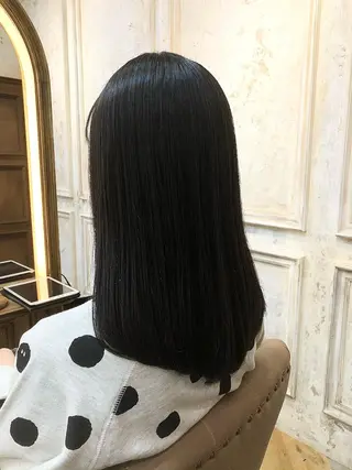 セミロング 鷺沼駅徒歩1分 キシタクのヘアスタイル