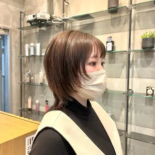 ショート 縮毛矯正・似合わせ タナカ レイヤのヘアスタイル