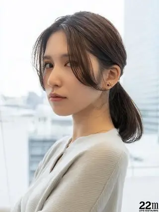 ミディアム 絶対可愛い暖色カラー 🌷うる艶🌷結奈✨のヘアスタイル