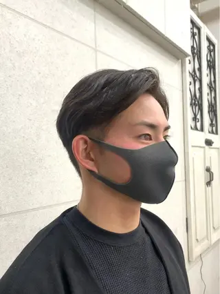 パーマ メンズ レイヤー ハイトーン 暖色⭐︎KANAKOのヘアスタイル