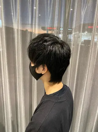ミディアム メンズ 磯田冬弥/ ブリーチメニューのヘアスタイル