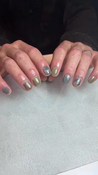 メンズ ネイル 山田 美羽のネイルデザイン