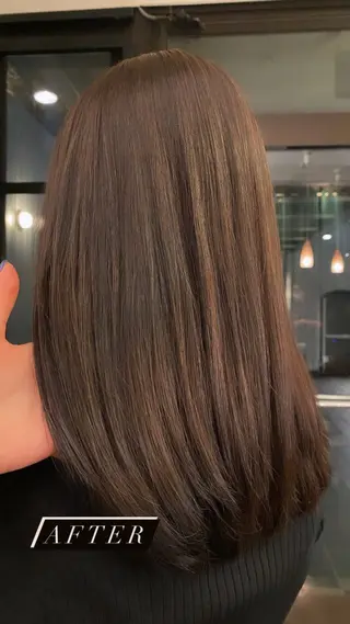 セミロング カラー 🎀 チヒロ🎀のヘアスタイル