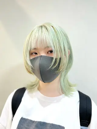 ショート ハッシュ・ウルフ🐺 小顔レイヤー松山直史のヘアスタイル