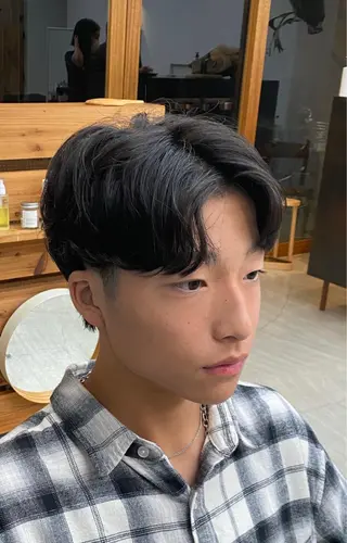 メンズ うる艶ヘア♡韓国好き 透明感　shotaのヘアスタイル
