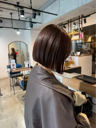 ショート ボブ/透明感カラー/ あかねのヘアスタイル