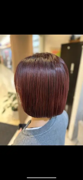 ショート カラー 縮毛矯正/髪質改善/ 艶髪ササキナツミのヘアスタイル