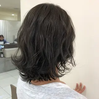 ミディアム カラー 【髪質改善】 梅田　聡のヘアスタイル