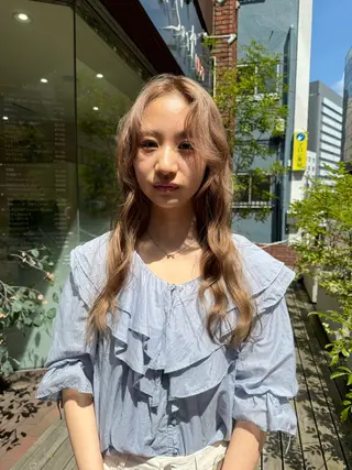 ロング カラー ヘアアレンジ Seeknext // Rukaのヘアスタイル