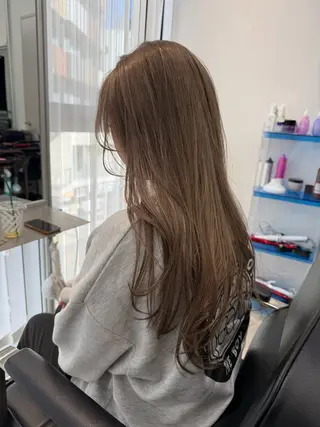 ロング ブリーチ特化🎖️ピ ンクカラー高橋さやかのヘアスタイル