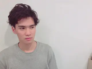 ショート カラー パーマ ヘアアレンジ メンズ ちこ .のヘアスタイル