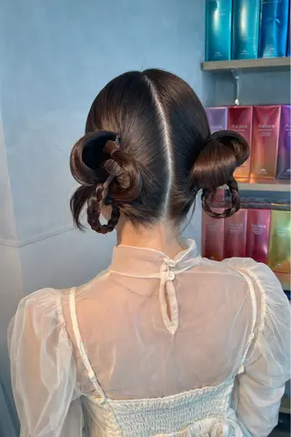 ヘアアレンジ charm《銀座》 ヘアセット/縮毛矯正のヘアスタイル