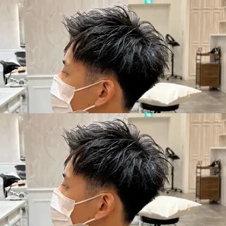 メンズ 梅田 カットモデル募集のヘアスタイル