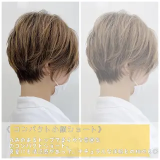 ショート カラー ヘアアレンジ AGU akariのヘアスタイル