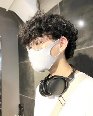 パーマ ヘアアレンジ メンズ ainico+所属・メンズ特化✂️栗原 侑也のヘアスタイル