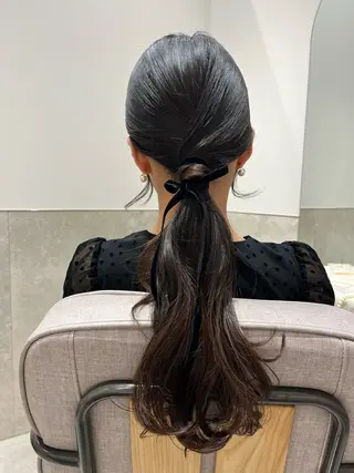 ヘアアレンジ しみず さきのヘアスタイル