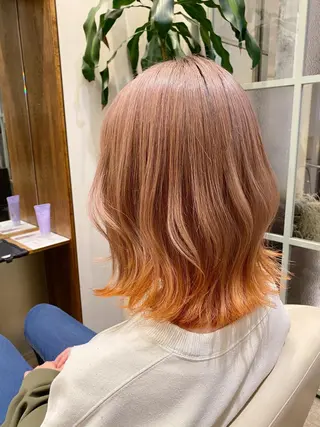 ミディアム カラー 入江 允のヘアスタイル
