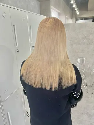 ミディアム Kazusa/艶髪 /ハイトーン🌈のヘアスタイル