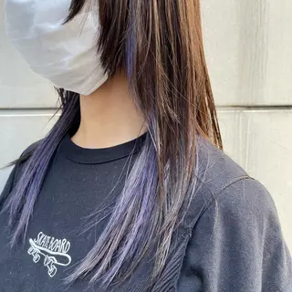 セミロング カラー 🌈モテるベージュ カラー💕成島 宙のヘアスタイル