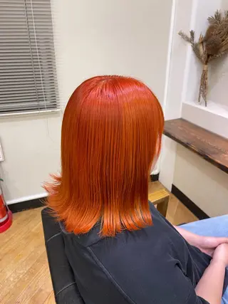 ミディアム カラー 佐藤 海璃のヘアスタイル