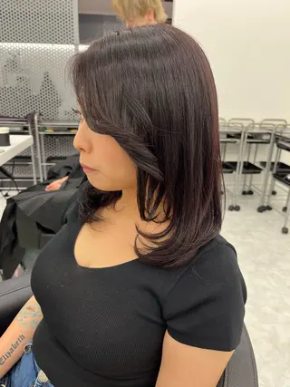 セミロング カラー 💖トレンド春夏 カラー💖FUTAのヘアスタイル