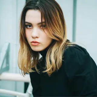 セミロング カラー レイヤー×髪質改善 ×透明感/杉田 圭のヘアスタイル