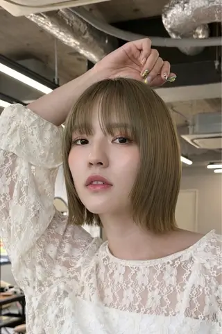 ショート カラー 似合わせno.1💎 韓国ヘア特化まなかのヘアスタイル