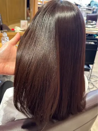 ロング 竹村 アカリのヘアスタイル