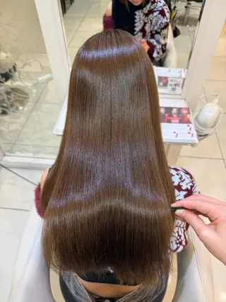 ロング カラー ツヤ重視 ワンカラー🫧Mioのヘアスタイル
