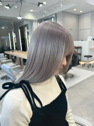 カラー 《ブリーチ/赤み消し /髪質改善》若松良樹のヘアスタイル