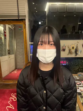 セミロング 【美ボブ.艶カラー. 梅田茶屋町】midoのヘアスタイル