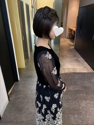 ショート ヘアアレンジ mao ｜ 柔らか艶カラー🫧のヘアスタイル
