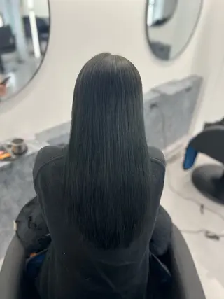 ロング カラー eco/堀江/ 艶カラー/髪質改善のヘアスタイル