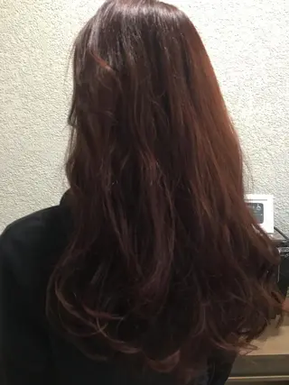 ミディアム セミロング ロング カラー 【mokuオーナー】 ちはるのヘアスタイル