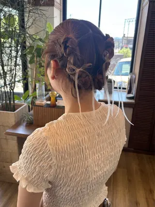 セミロング sato harunaのヘアスタイル