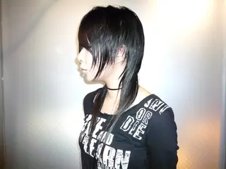 ロング 心斎橋/ハイトーン/ レイヤーカットのヘアスタイル